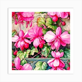 Pink Cyclamen Art Print