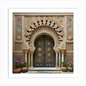 Door Of The Palace Of Alhambra48 Art Print