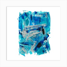 Modern Acrylic Painting, Contemporary Abstract Art 4 Art Print