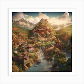 Chinese Village Art Print