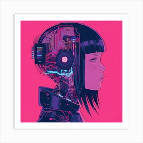 Robot Girl 4 Art Print