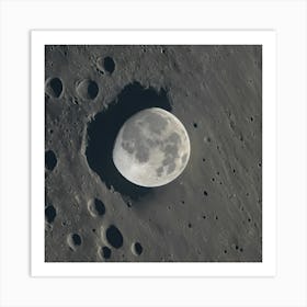 Nasa Moon Art Print