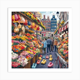 Amsterdam Flower Market 2 Art Print