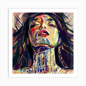 Abstract Of A Woman Art Print