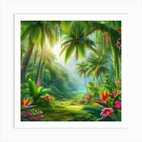 Tropical Jungle 3 Art Print