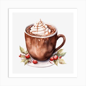 Hot Chocolate With Whipped Cream 14 Art Print