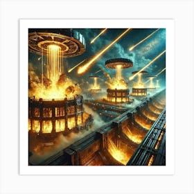 A Futuristic Science Fiction Depiction Of Solarfor 1 Art Print