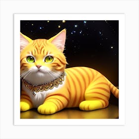 Cat In Space 3 Art Print