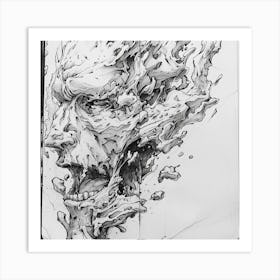 Face Of The Dead Art Print