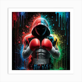 Boxer Fighting Spirit Art Print