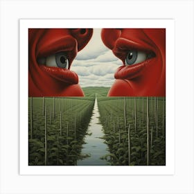 Two Faces Art Print