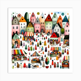 Market Square Art Print