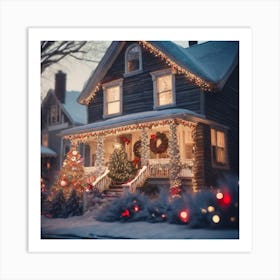 Christmas House 84 Art Print