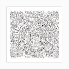 Coloring Page For Adults 2 Art Print