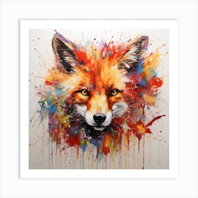 Fox Painting Art Print