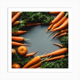 Carrots In A Circle 3 Art Print