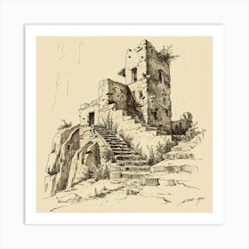 Ruins Of A Castle 1 Art Print