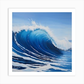 Blue Ocean Wave Art Print