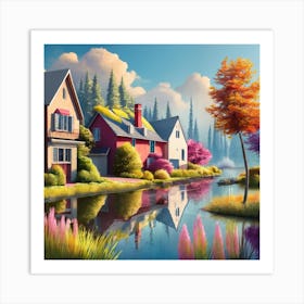 Landscape Painting Art Print