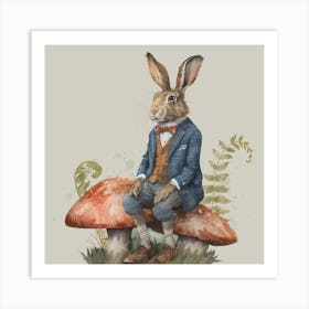 Watercolour Wonderland Hare Art Print