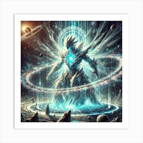 A Powerful Depiction Of Celestia, The Cosmic Enfor Art Print