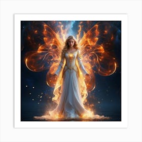 Angel Of Fire Art Print