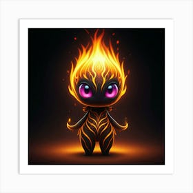 Fire Creature Art Print