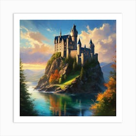 Hogwarts Castle 7 Art Print