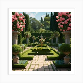 garden well tamed Art Print