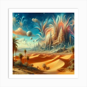 Desert City Art Print