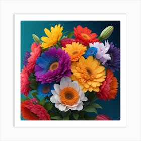 Bouquet Of Flowers 1 Art Print