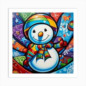 Snowman 2 Art Print