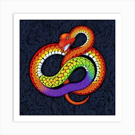 Rainbow Snake Art Print