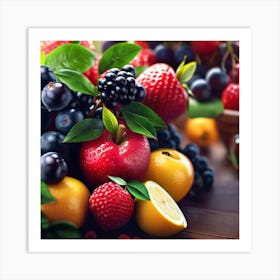 Fruit Bowl 1 Art Print