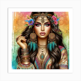 Bohemian Girl 1 Art Print