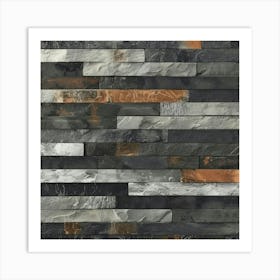 Black Slate Wall Art Print