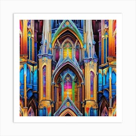 Stained Glass Window 8 Art Print