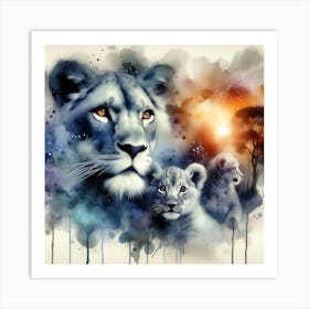 Creative Wild Animal Representation 14 Art Print