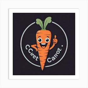 Carrot Logo 4 Art Print