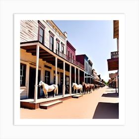 Old West Town 24 Art Print