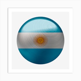 Argentina Flag Country Nation Art Print