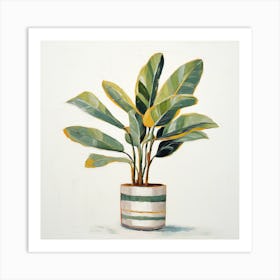 Banana Plant Art Print