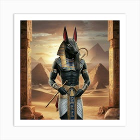 Egyptian Anubis 3 Art Print