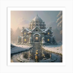 Garden Of Winter 16th Century 1 Art Print