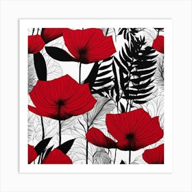 Red Poppies Art Print