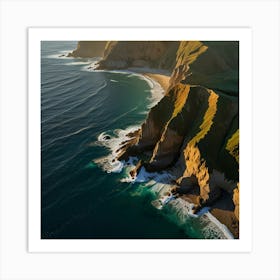 Cliffs Of California Art Print