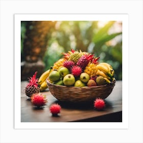 A Symphony of Fruits in Nature's Light Art Print