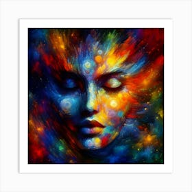 Abstract portrayal of a woman Art Print