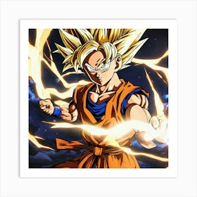 Dragon Ball Z Wallpaper 31 Art Print