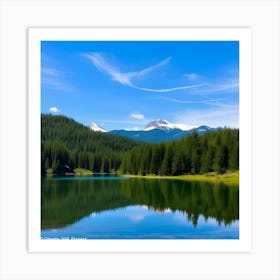 Mt Hood Lake Art Print